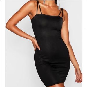 TWO BRAND NEW NEVER WORN BODYCON DRESSES TAN/BLACK
